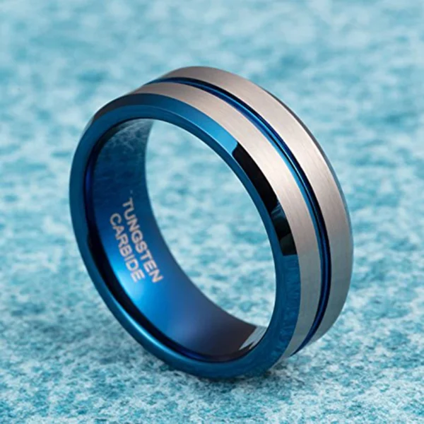 Blue Line Wedding Band