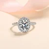 Oval Cut Moissanite Ring